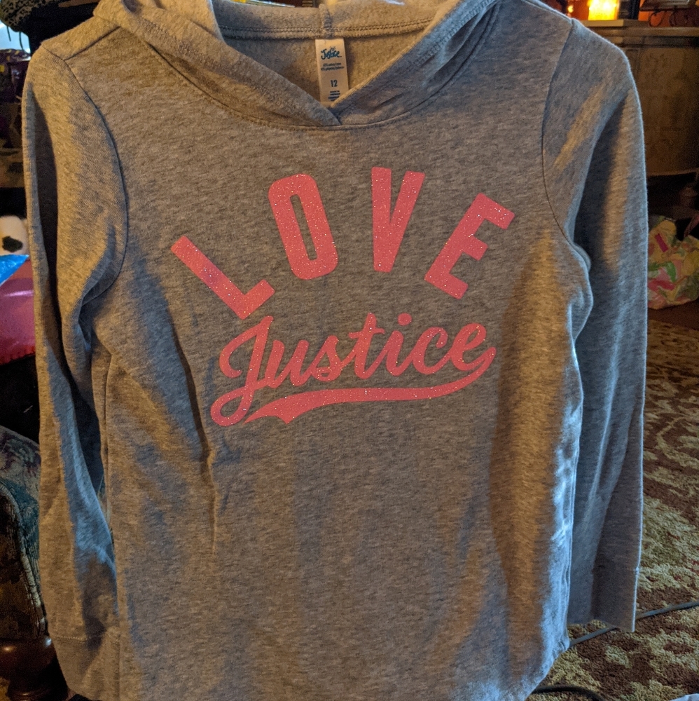 Girls 12 Justice sweatshirt